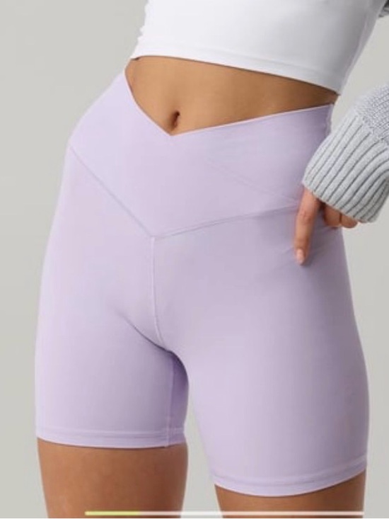 aerie Pants - OFFLINE By Aerie Real Me Crossover High Waisted 5" Bike Short | Lavander